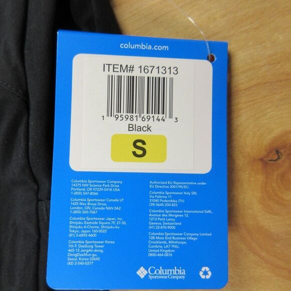 COLUMBIA‎ Omni-Shield Omni-Shade Pull-On Capri Pants Small Black Active Fit NWT - Picture 7 of 15